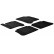Rubber mats suitable for Citroen C3 Picasso 2009- (T-Design 4-piece + mounting clips)