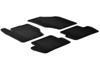 Rubber mats suitable for Citroen C4 5 2010- (T-Design 4-piece + mounting clips)