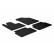 Rubber mats suitable for Citroen C5 from 2008 (T-Design 4-piece + mounting clips)