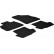 Rubber mats suitable for Citroen DS5 2012- (T-Design 4-piece + mounting clips)
