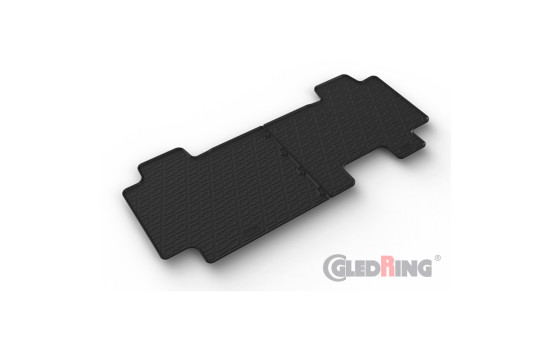 Rubber mats suitable for Citroen, Fiat, Opel, Peugeot, Toyota - 2 pieces + mounting clips