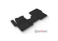 Rubber mats suitable for Citroen, Fiat, Opel, Peugeot, Toyota - 3 pieces + mounting clips