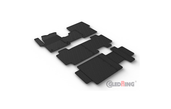 Rubber mats suitable for Citroen, Fiat, Opel, Peugeot, Toyota - 3 pieces + mounting clips, Image 2