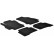 Rubber mats suitable for Citroen Nemo / Peugeot Bipper / Fiat Fiorino (T-Design 4-piece)