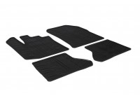 Rubber mats suitable for Dacia Dokker 2013- (T-Design 4-piece + mounting clips)