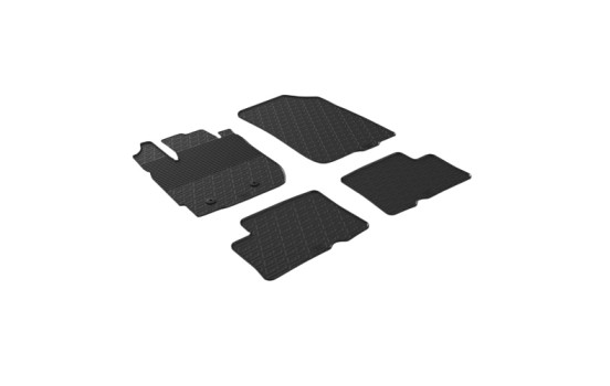 Rubber mats suitable for Dacia Duster 2015-2018 (4-piece)