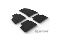 Rubber mats suitable for Dacia Duster III 2024- (T profile 4-piece + mounting clips)