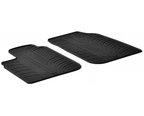 Rubber mats suitable for Dacia Logan Furgon/Pick-Up 2005- (T-Design 4-piece)