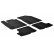 Rubber mats suitable for Dacia Sandero 2008- (T-Design 4-piece + mounting clips)