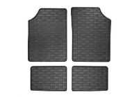 Rubber mats suitable for Dacia Spring EV 2021- (4-piece + mounting system)