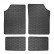 Rubber mats suitable for Dacia Spring EV 2021- (4-piece + mounting system)