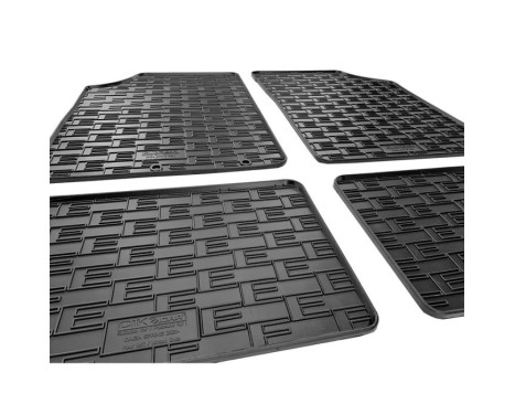 Rubber mats suitable for Dacia Spring EV 2021- (4-piece + mounting system), Image 4