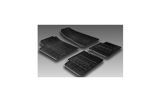 Rubber mats suitable for FIat Freemont 2012- (T-Design 4-piece + mounting clips), Image 2