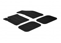 Rubber mats suitable for FIat Freemont 2012- (T-Design 4-piece + mounting clips)