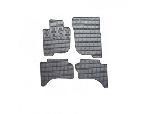 Rubber mats suitable for Fiat Fullback Double Cab 2016- & Mitsubishi L200 (Triton) Double Cab 2015