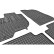 Rubber mats suitable for Fiat Fullback Double Cab 2016- & Mitsubishi L200 (Triton) Double Cab 2015, Thumbnail 3