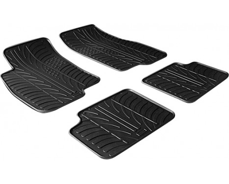 Rubber mats suitable for Fiat Grande Punto from 2005 (T-Design 4-piece)