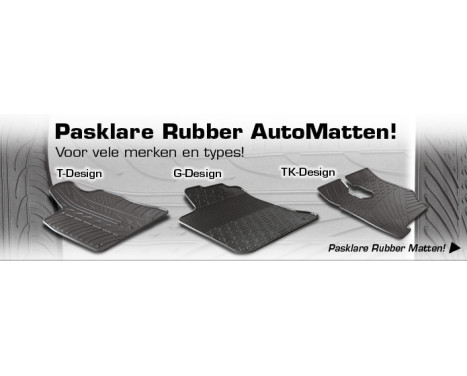 Rubber mats suitable for Fiat Linea 2007- (T-Design 4-piece), Image 3