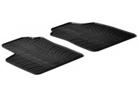 Rubber mats suitable for Fiat Panda Van 2003- 2011 (T-Design 2-piece + mounting clips) l