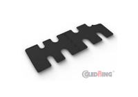 Rubber mats suitable for Fiat, Renault, Opel, Nissan - 2 Piece + Mounting clips
