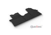 Rubber mats suitable for Fiat, Renault, Opel, Nissan - 3 Pieces + Mounting Clips