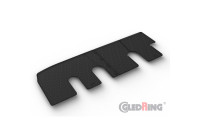 Rubber mats suitable for Fiat, Renault, Opel, Nissan - 3 Pieces + Mounting Clips