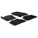 Rubber mats suitable for Ford C-Max 2010-2014 (T-Design 4-piece + mounting clips)