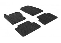 Rubber mats suitable for Ford C-Max 2015- (T-Design 4-piece + mounting clips)