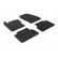Rubber mats suitable for Ford C-Max 2015- (T-Design 4-piece + mounting clips)