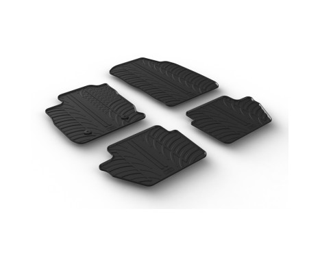 Rubber mats suitable for Ford Ecosport Facelift 11/2017- (T-Design 4-piece), Image 2