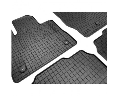 Rubber mats suitable for Ford Explorer VI (U625) Hybrid 2020- (4-piece with mounting points), Image 4