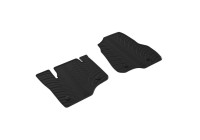 Rubber mats suitable for Ford F-250 2017-2022 & 2022- (T-Design 2-piece + mounting clips)