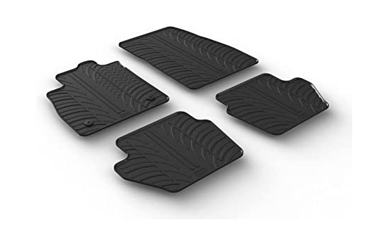 Rubber mats suitable for Ford Fiesta 5-door 2017- (4-piece)