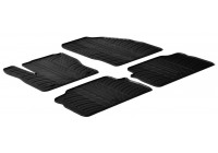Rubber mats suitable for Ford Kuga 2008-2013 (T-Design 4-piece + mounting clips)