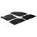 Rubber mats suitable for Ford Kuga 2008-2013 (T-Design 4-piece + mounting clips)