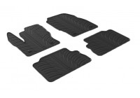 Rubber mats suitable for Ford Kuga 2016- (T-Design 4-piece + mounting clips)