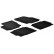 Rubber mats suitable for Ford Mondeo 5 doors 2007-2011 (T-Design 4-piece + mounting clips)