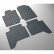Rubber mats suitable for Ford Ranger 2012- (4-piece + mounting system)