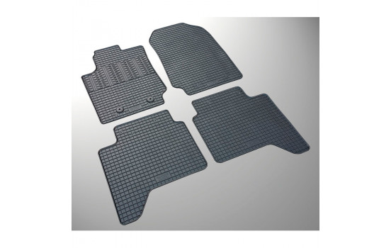 Rubber mats suitable for Ford Ranger 2012- (4-piece with mounting points)