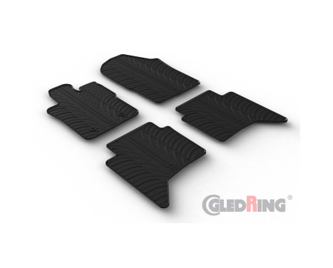 Rubber mats suitable for Ford Raptor II (Petrol) 2022-(T profile 4-piece + mounting clips), Image 2