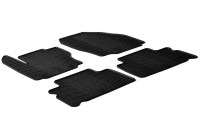 Rubber mats suitable for Ford S-Max & Galaxy 5 doors 2006-2011 (T-Design 4-piece + mounting clips)