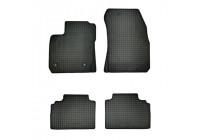 Rubber mats suitable for Ford Tourneo Courier Kombi 5-person 2014- (4-piece + mounting system)