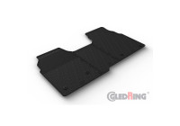 Rubber mats suitable for Ford Tourneo Custom 2023- (seat/bench) (G profile 3-piece + mounting clips)