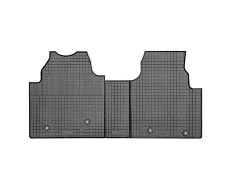 Rubber mats suitable for Ford Tourneo Custom (V710) 2023- (3-piece + mounting system)