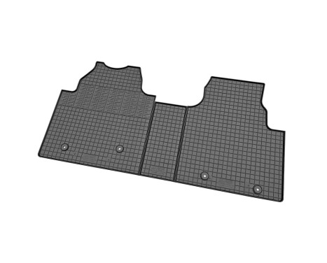 Rubber mats suitable for Ford Tourneo Custom (V710) 2023- (3-piece + mounting system), Image 3