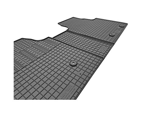 Rubber mats suitable for Ford Tourneo Custom (V710) 2023- (3-piece + mounting system), Image 4