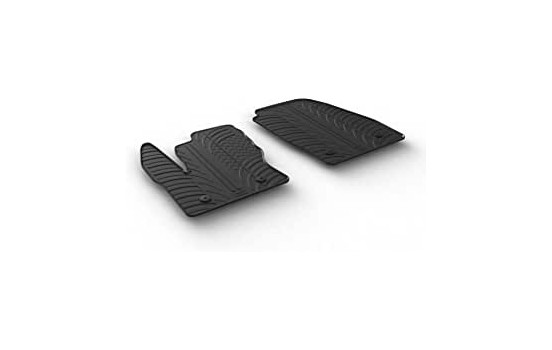 Rubber mats suitable for Ford Transit Connect Furgon 2016- (2-piece)