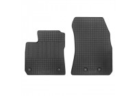 Rubber mats suitable for Ford Transit Courier 2-person 2019- (2-piece + mounting system)