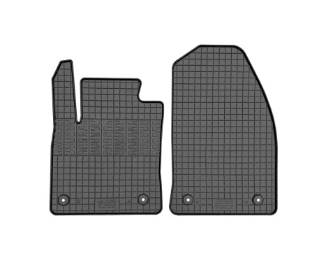 Rubber mats suitable for Ford Transit Courier 2023- (2-piece + mounting system)