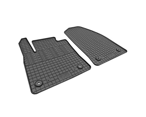 Rubber mats suitable for Ford Transit Courier 2023- (2-piece with mounting points), Image 2